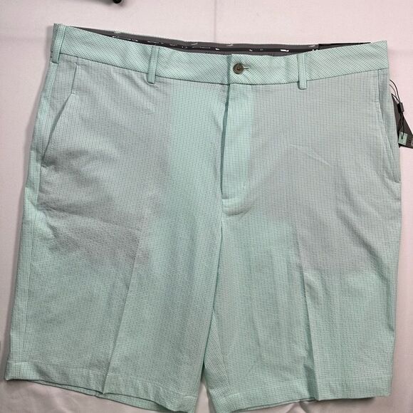 NWT Walter Hagen Men’s Perfect 11 Seersucker 10” Golf Shorts Green - Size 40 - Picture 3 of 8